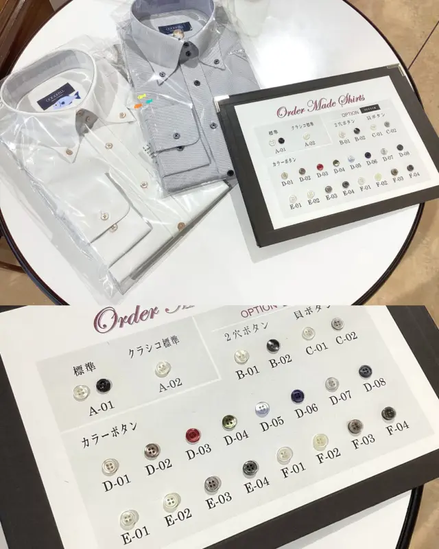 【カラーボタン】
グッドヒル鳥取店の大平です。
#goodhill_staff_oohira
#goodhill_tottori

みなさん、日々のマンネリ、どう解消していますか？

いつもご購入くださるお客様とボタン選びをしていると、シャツって毎日着るから同じの着ているような気持ちになって…という話になりました。オーダーだとカラーボタンも自分で選べますが、自分で選ぶといつも同じような色味になってしまうんですよね🙃
たまにはちょっと違う感覚を採用したい✨ということで、ボタンをおすすめさせていただきました。
柔らかさで落ち着くベージュとかっちり感と砕け感の使い分けができるチャコールのボタンです。
マンネリにお悩みの際は周りの方のおすすめ、フィッターのおすすめも意外な発見があっていいですよ👔✨

———————————
◆グッドヒルSHOP
@goodhill_shops
https://goodhill.shop/
SHOPサイトへは、Googleで「グッドヒル ショップ」と検索
年中無休
営業時間 10:00-19:00
各店舗駐車場有

鳥取店(鳥取駅から徒歩5分)
〒680-0845 鳥取県鳥取市富安2丁目136 新日本海新聞社本社ビル1F
TEL:0857-29-2880

湖山店(湖山駅から徒歩5分)
〒680-0942 鳥取県鳥取市湖山町東5丁目121
TEL:0857-28-7611

米子店(米子駅よりバス10分)
 〒683-0802 鳥取県米子市東福原2丁目1-1ホテルわこう 1F
TEL:0859-34-2929

#スーツ　#オーダーメイド　#オーダースーツ　#セットアップ　
#おしゃれをオリジナルでつくりたい　#ビジネススーツ　#ビジネスカジュアル　#鳥取スーツ　#グッドヒル　#tottori  #お仕事コーデ　#シャツ　#オーダーシャツ　#ストライプ　#白　#ネイビー